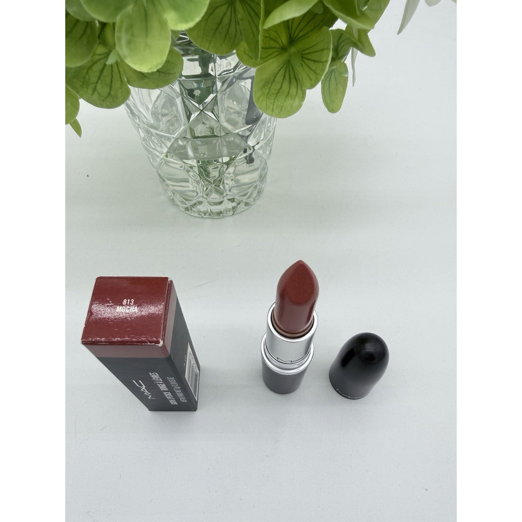 MAC Satin Lipstick MOCHA # 813 Full Size .1oz / 3g New In Box