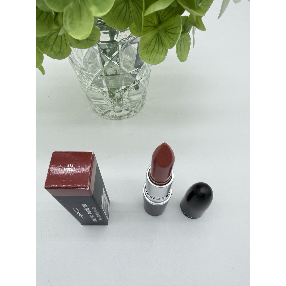 MAC Satin Lipstick MOCHA # 813 Full Size .1oz / 3g New In Box