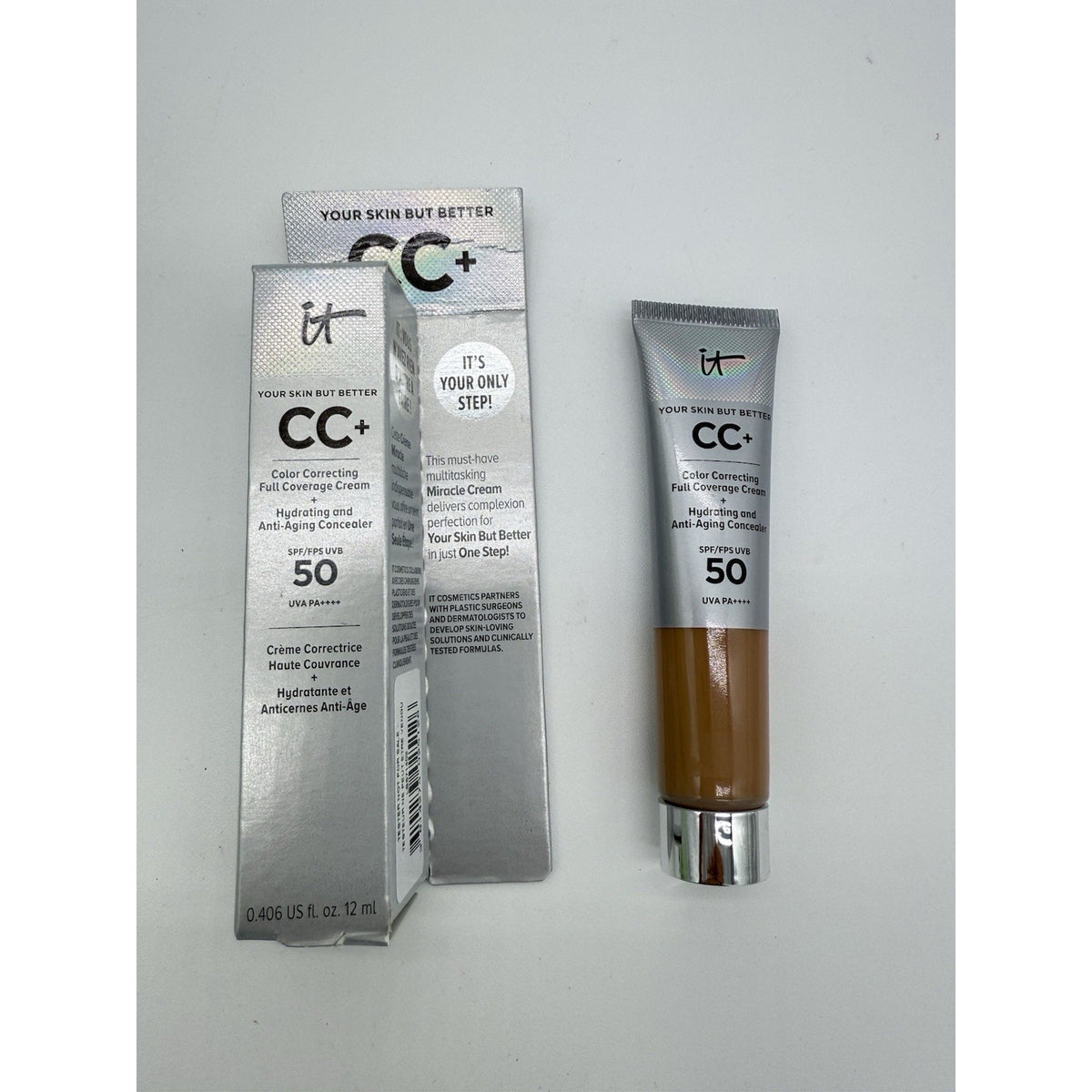It Cosmetics Your Skin but Better CC+ Cream SPF 50 Tan Travel Size 12ml