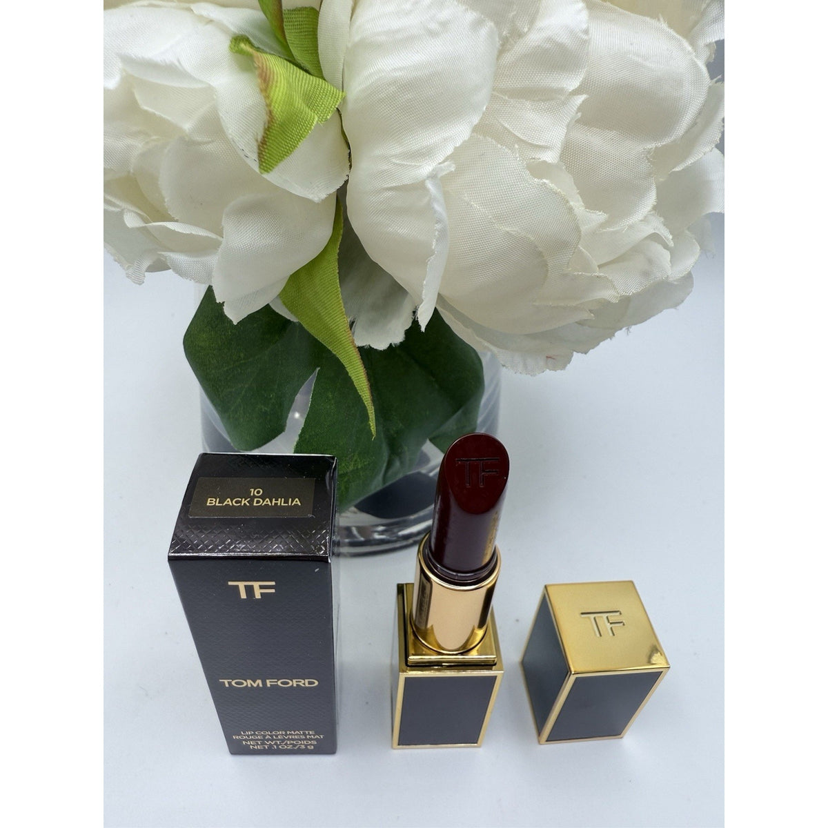 Tom Ford Lip Color Matte 10 BLACK DAHLIA .1oz / 3g