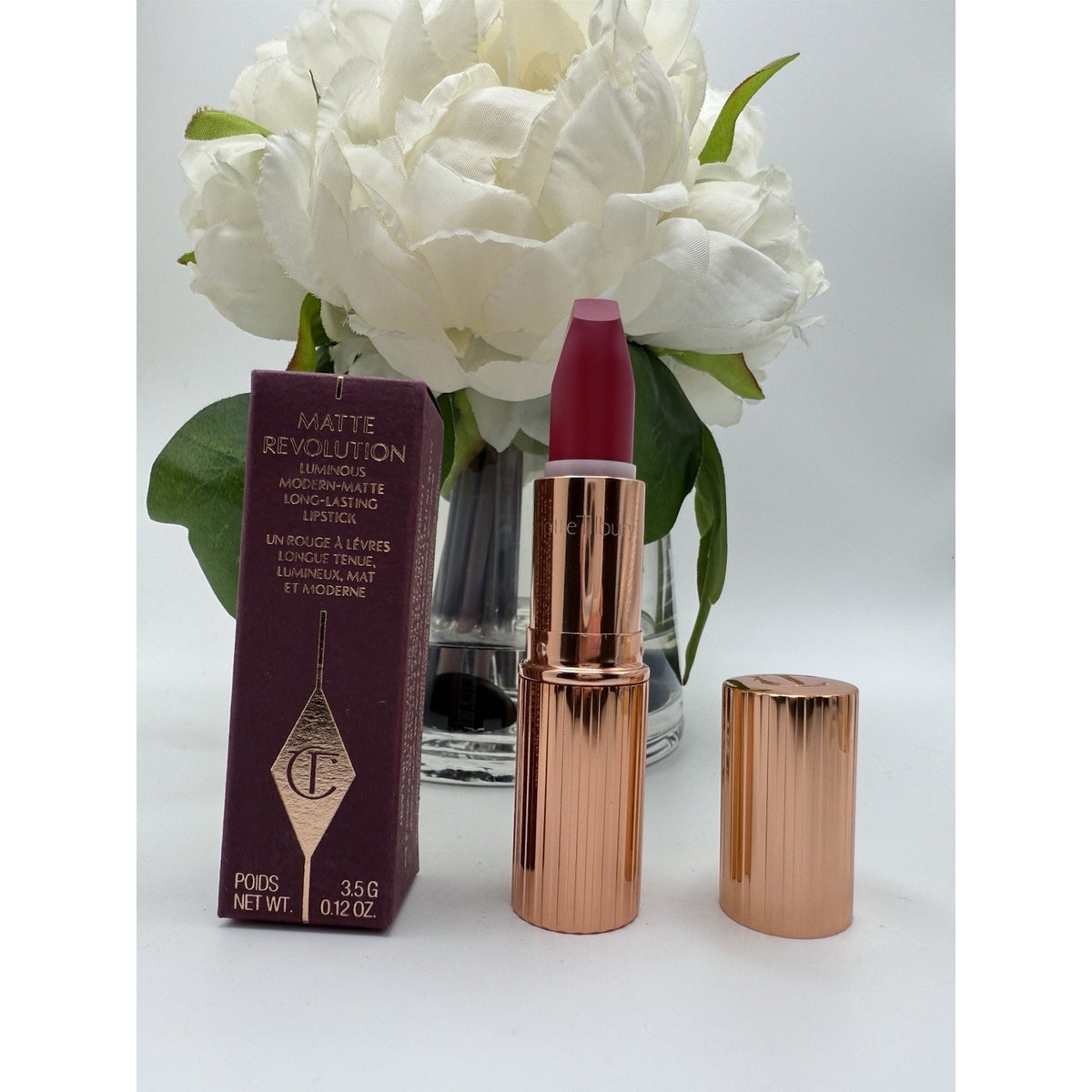 CHARLOTTE TILBURY Matte Revolution Lipstick THE QUEEN Full Size