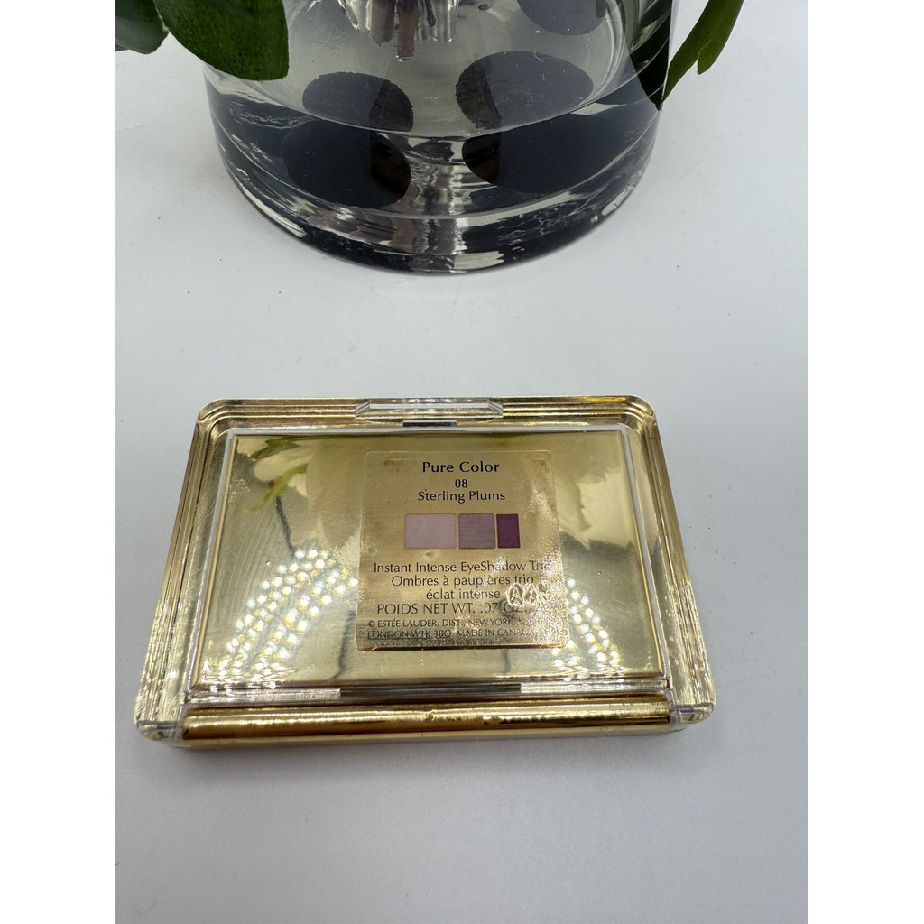 Estee Lauder Pure Color Instant Intense EyeShadow Trio 08 Sterling Plum Full Siz