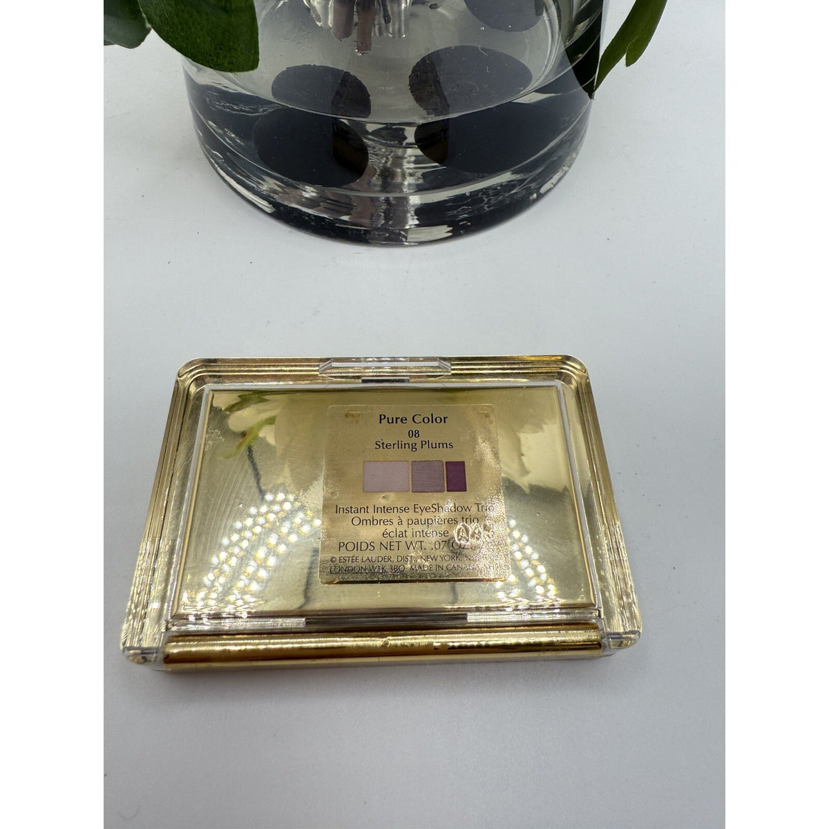 Estee Lauder Pure Color Instant Intense EyeShadow Trio 08 Sterling Plum Full Siz