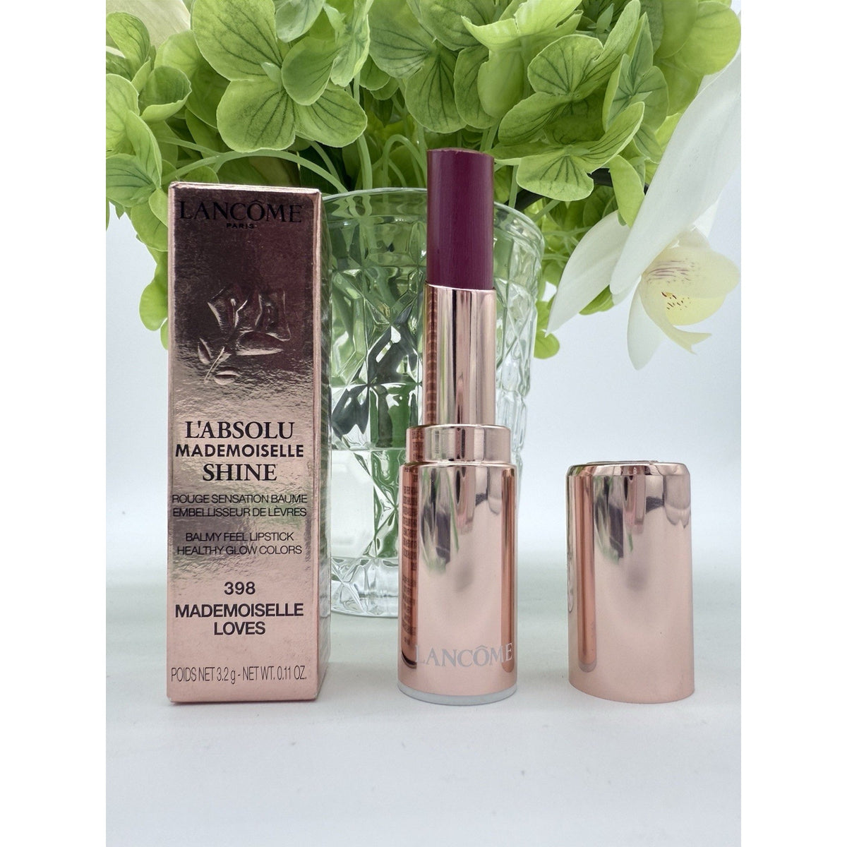 Lancome L'absolu Mademoiselle Shine Lipstick 398 Mademoiselle Loves 3.2g