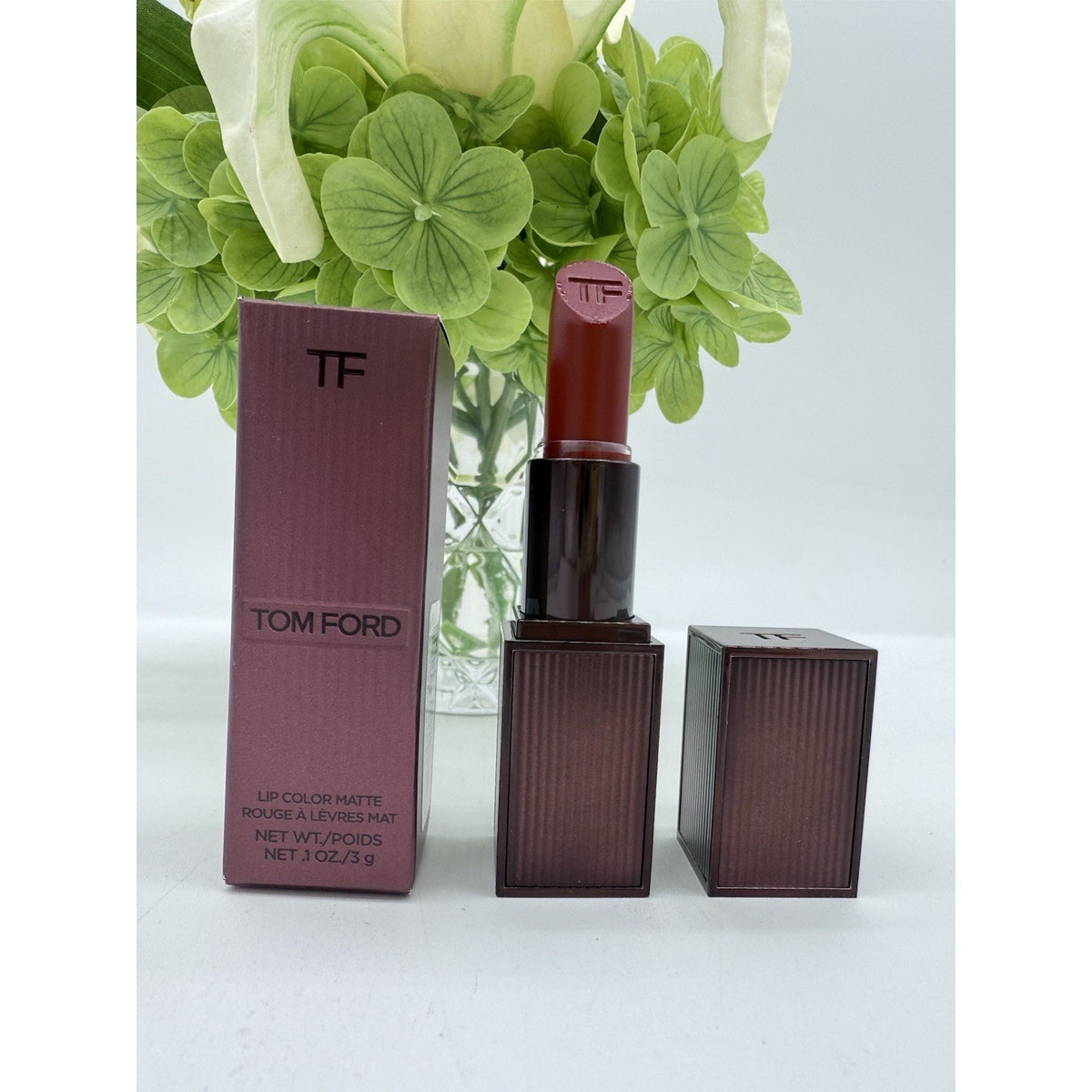 Tom Ford Lip Color Matte Lipstick 02 Rose Petal Full Size 0.1oz/3g