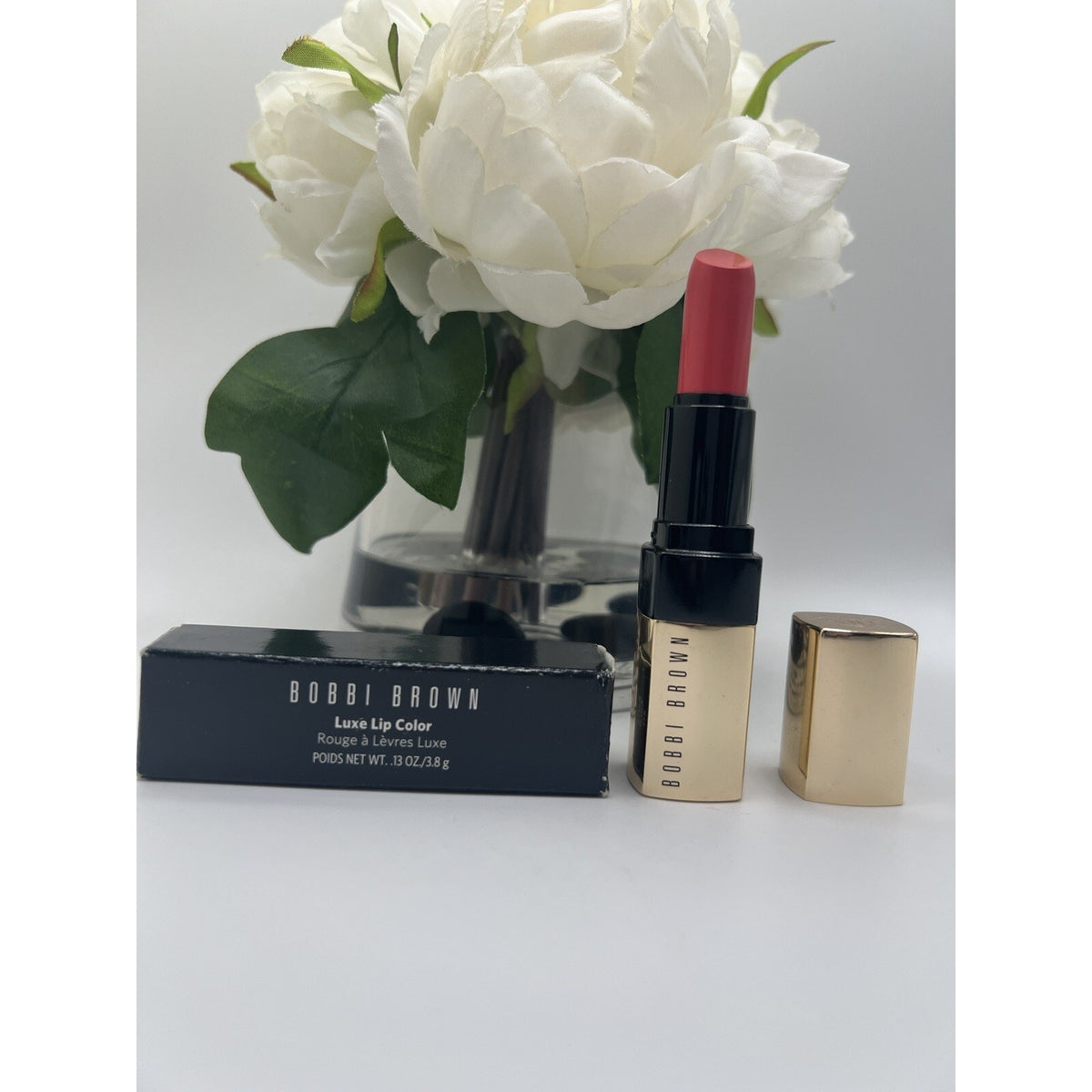 Bobbi Brown Luxe Lip Color RETRO CORAL 20 Full Size 3.5g / 0.12 oz