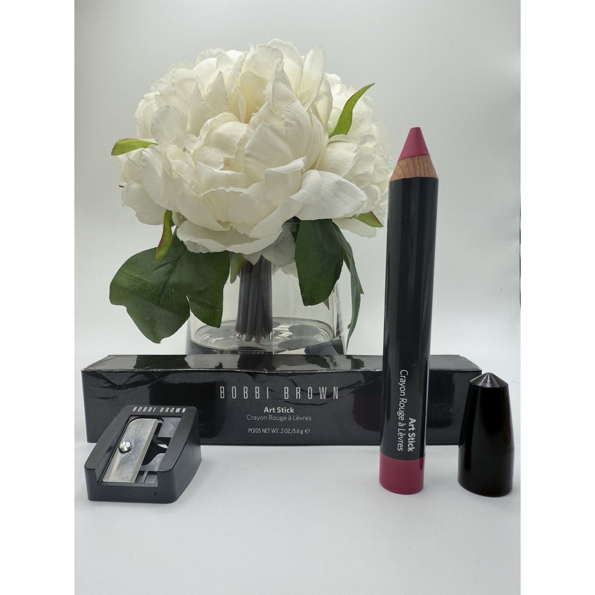 Bobbi Brown Art Stick Crayon Electric Pink with Sharpener .2oz / 5.6g
