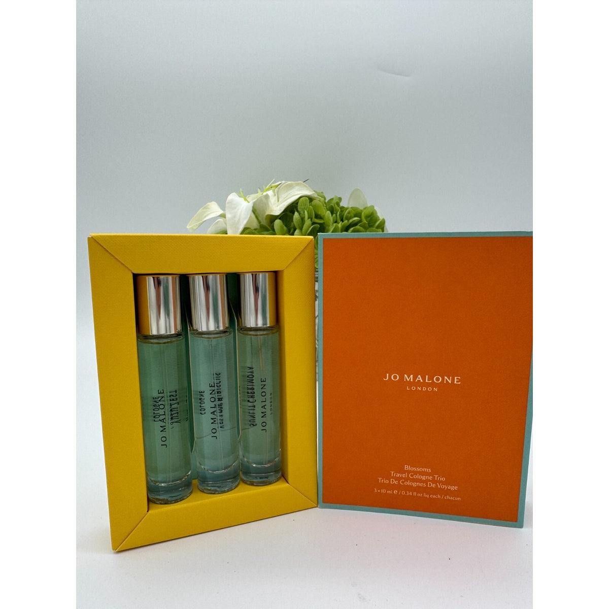 Jo Malone Blossoms Travel Cologne Trio Set: Yuzu, Yellow, Sunlit. 3 x 10mL each.