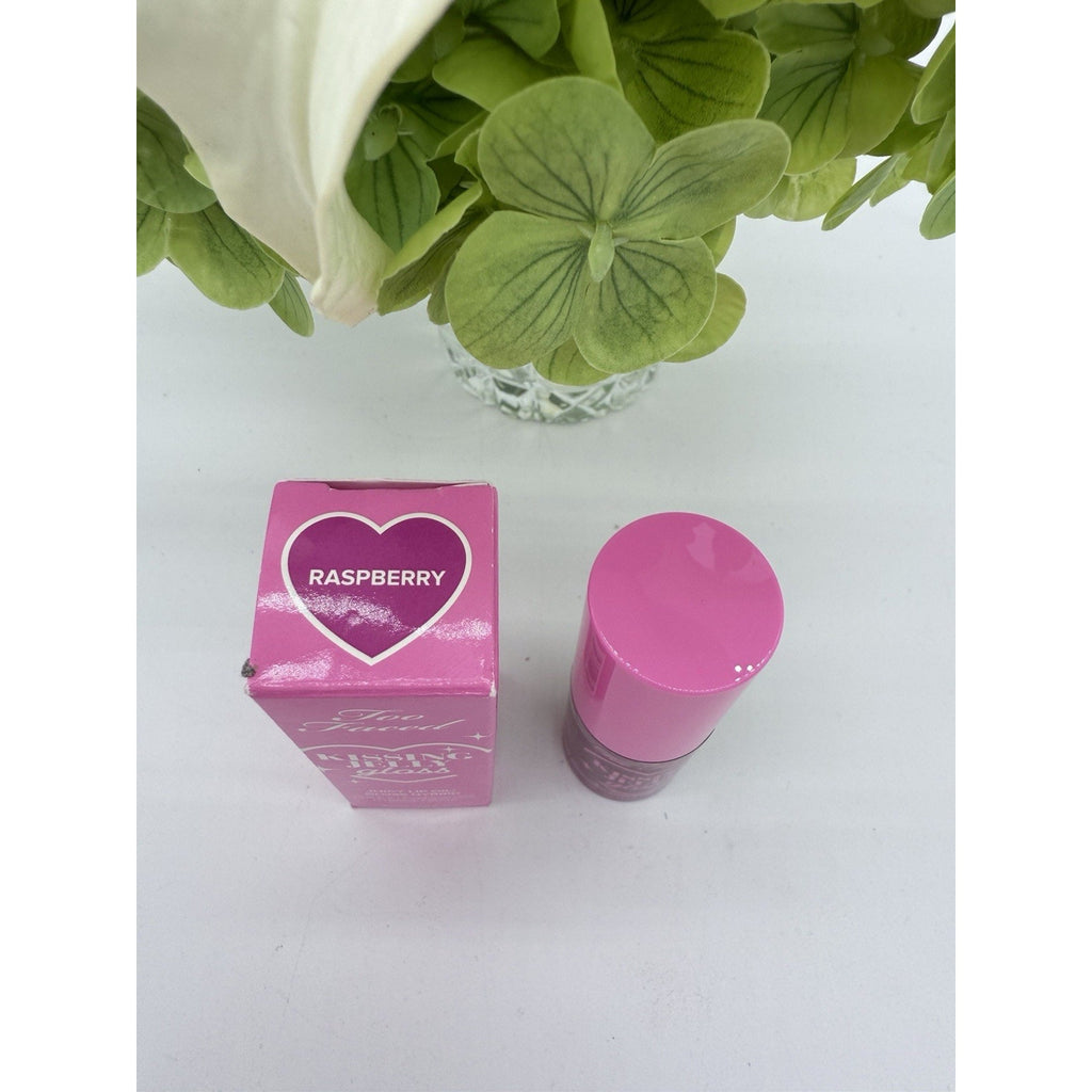 TOO FACED Kissing Jelly Gloss Juicy Lip Oil – Raspberry – 0.15oz / 4.5mL New