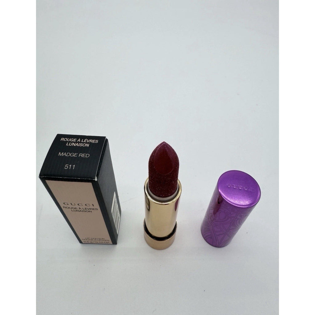 Gucci Lipstick 511 Madge Red Rouge A Levres Lunaison 3.5g New