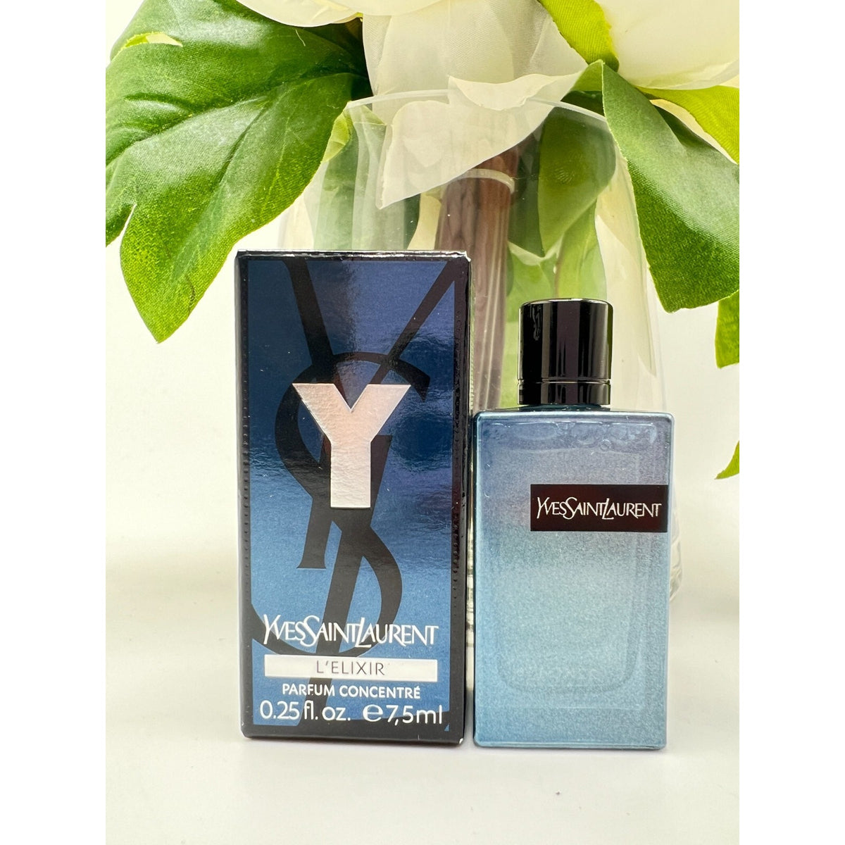 YSL Yves Saint Laurent Y L’Elixir PARFUM Concentre MINI Splash 0.25 oz/7.5 mL