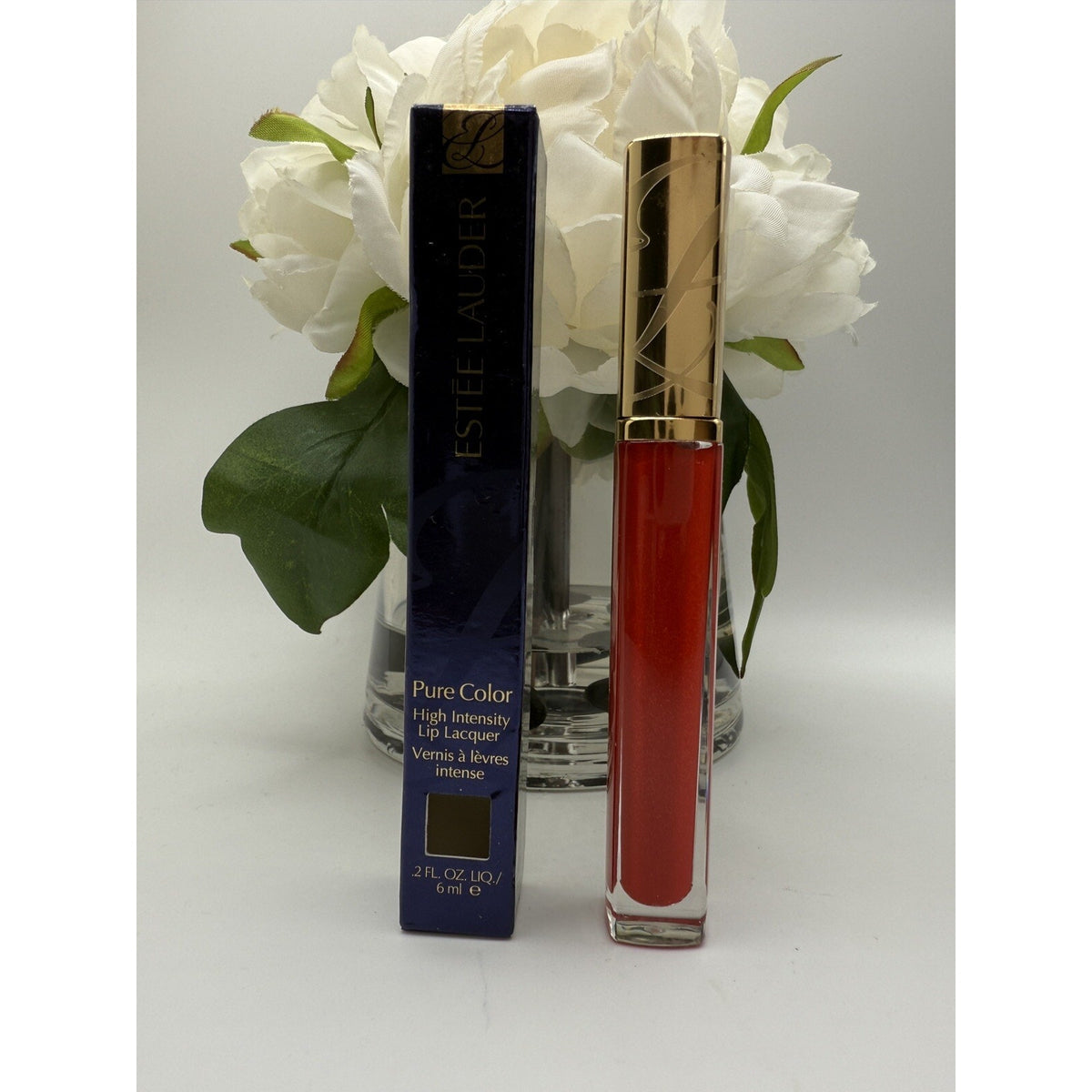Estee Lauder Pure Color High Intensity Lip Laquer PCLL 07 Hot Cherry Lacquer 6ml