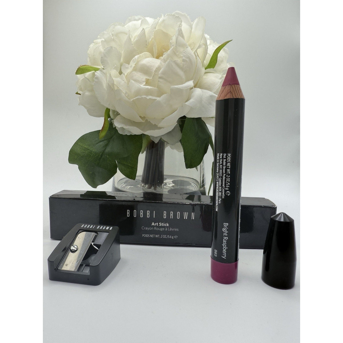 Bobbi Brown Art Stick Crayon Bright Raspberry With Sharpener .2oz / 5.6g