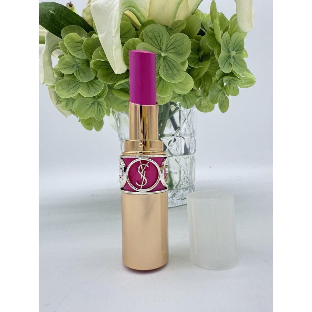 Yves Saint Laurent YSL Rouge Volupte Shine 50 Fuchsia Stiletto 4.5g Clear Cap