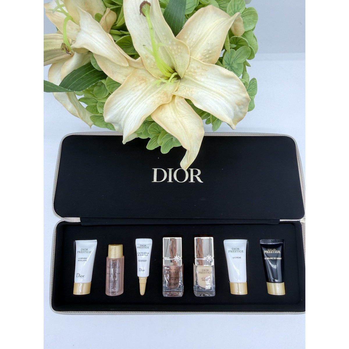 Dior Prestige Gold Piano VIP Gift Set 7pc Luxury High-End Skincare & Makeup