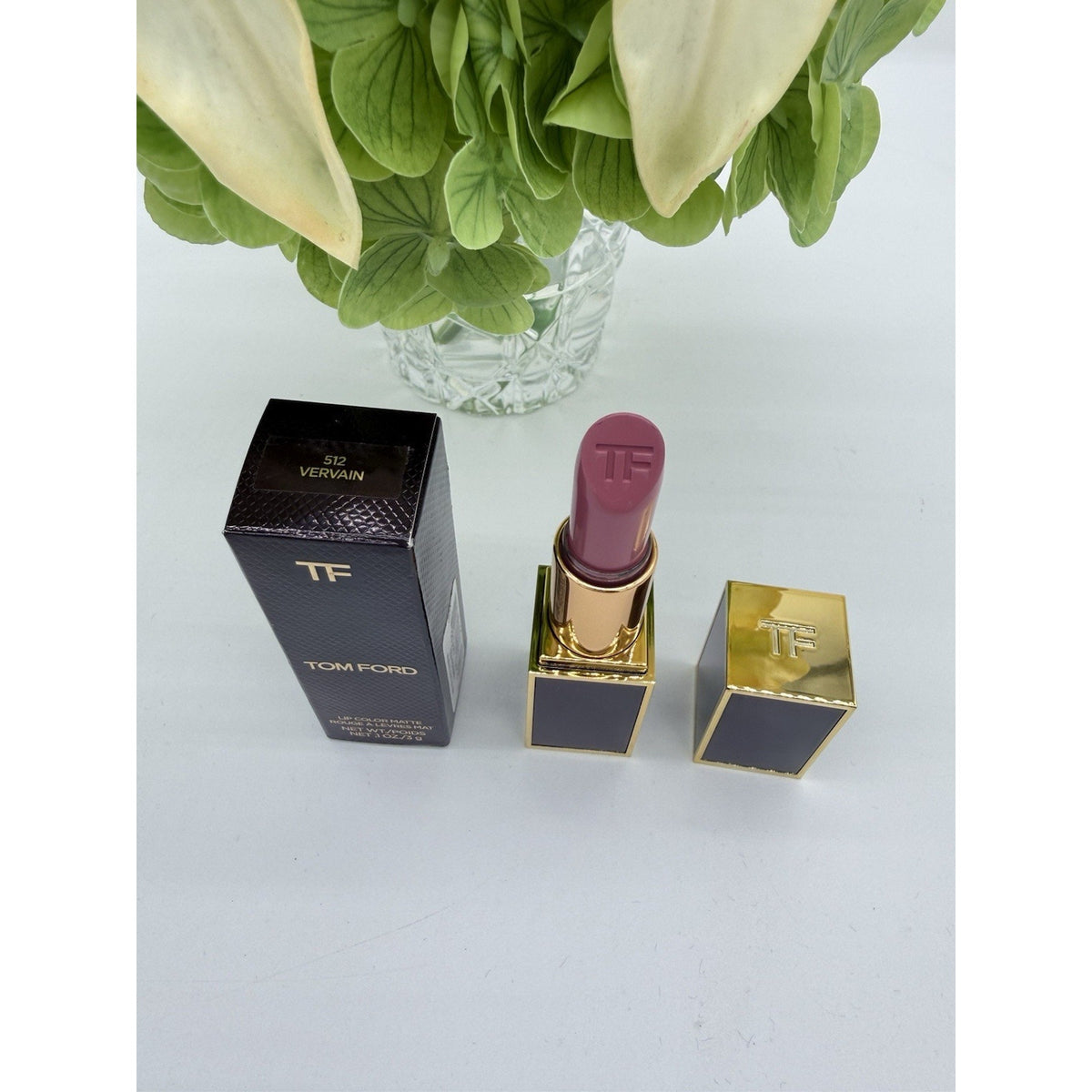 Tom Ford Lip Color Matte Lipstick 512 VERVAIN Full size .1oz / 3g