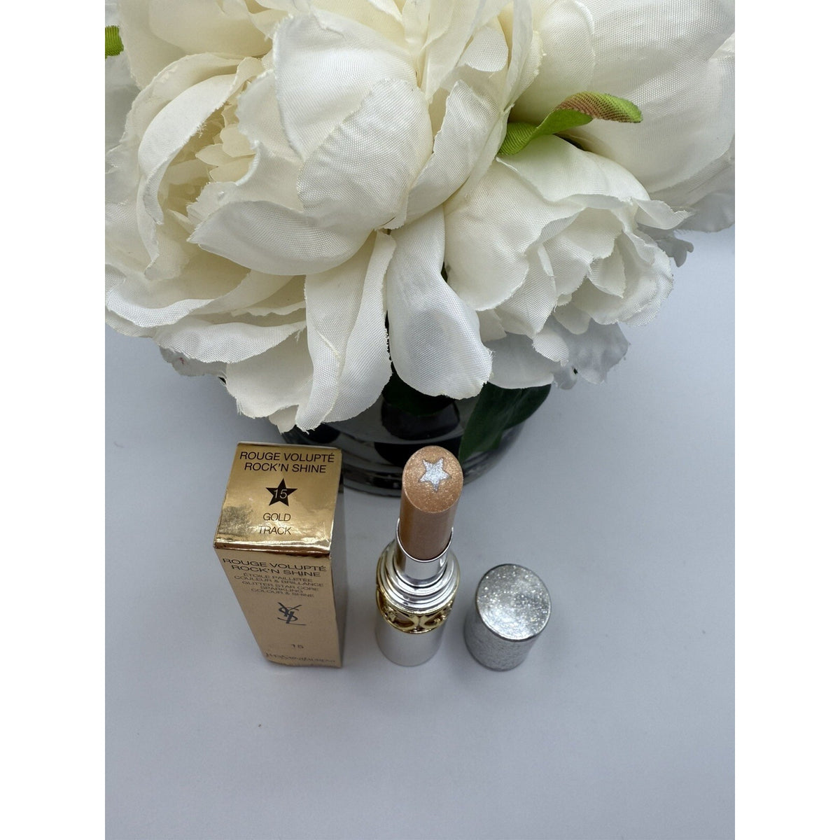 Yves Saint Laurent Rouge Volupte Rock'n Shine 15 Gold Track 0.12oz/3.5g