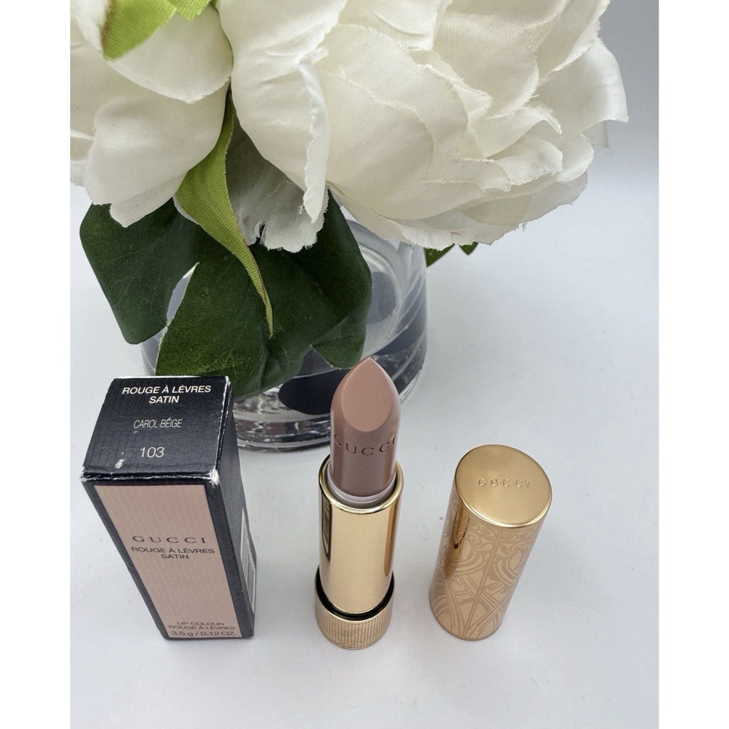 Gucci Lipstick 103 Carol Beige Matte 3.5g / 0.12 oz Full Size New