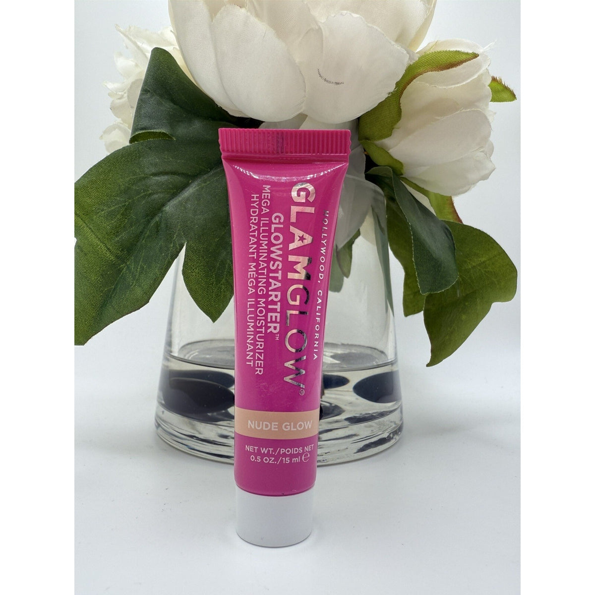 GlamGlow GLOWSTARTER Mega Illuminating Moisturizer Nude Glow .5oz /15ml