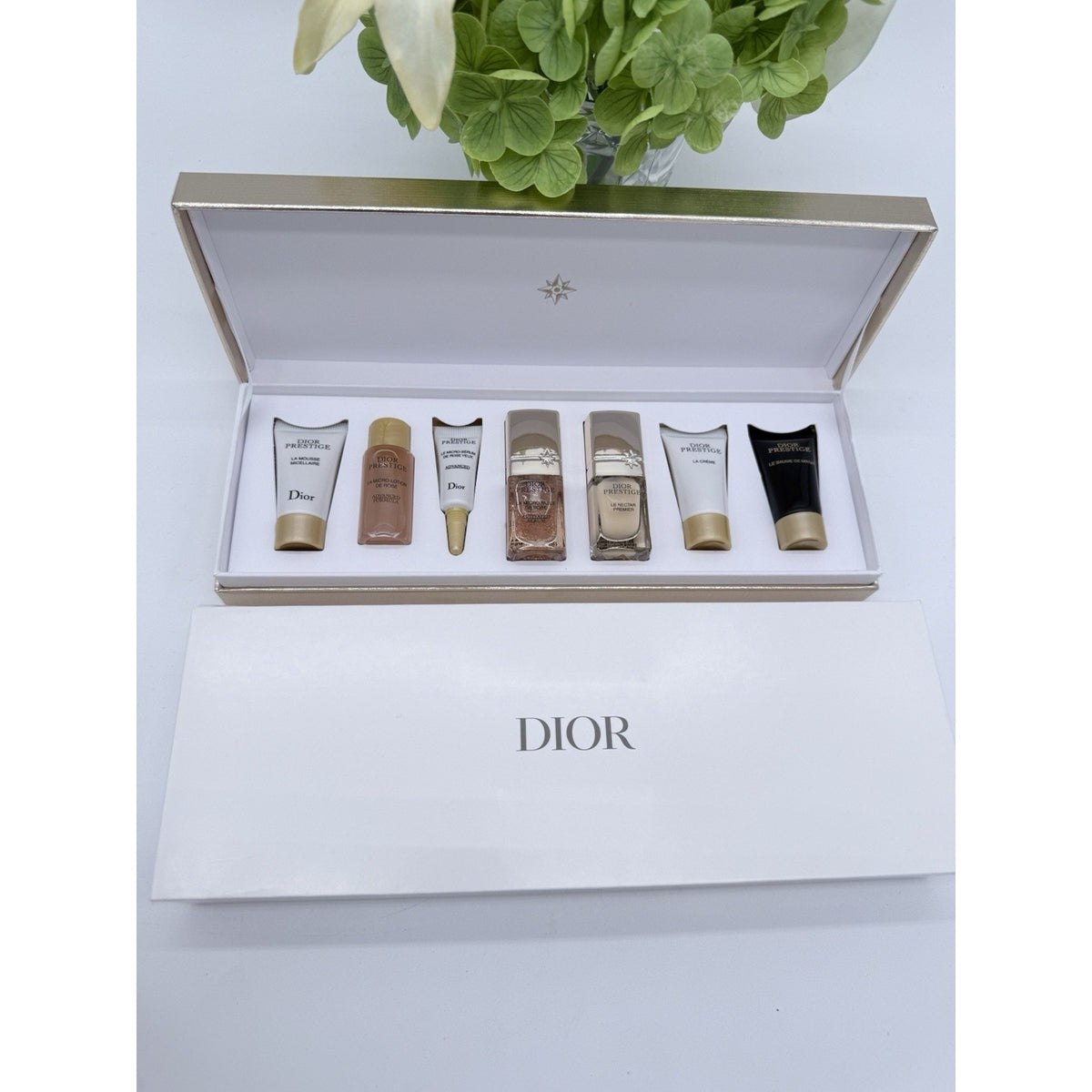 Dior Prestige Gold Piano VIP Gift Set 7pc Luxury High-End Skincare & Makeup