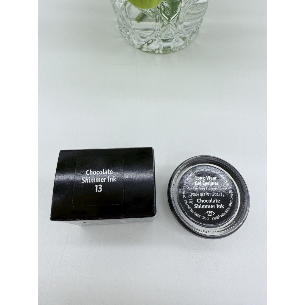 BOBBI BROWN Long Wear Gel Eyeliner 13 Chocolate Shimmer Ink .1oz / 3g