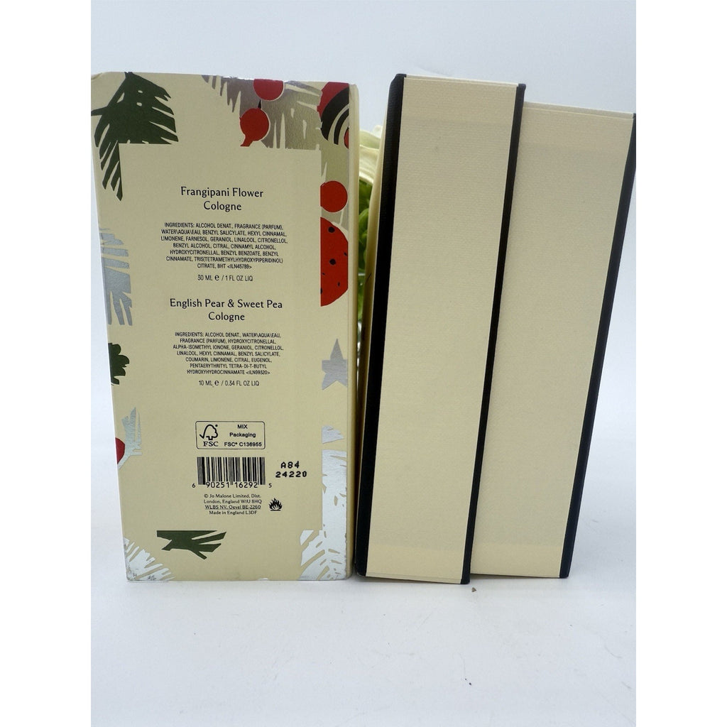 Jo Malone Frangipani Flower 1 oz + English Pear Sweet Pea 0.34oz Gift Set