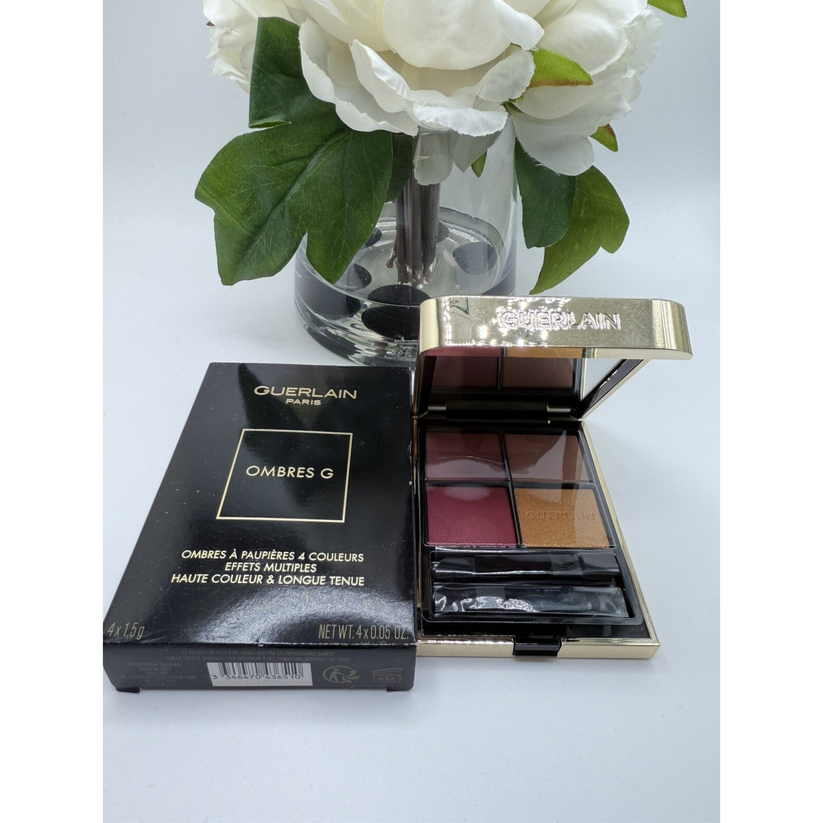 Guerlain Ombres G Eyeshadow Quad 214 Exotic Orchid 4 x 0.05 oz - New In Box