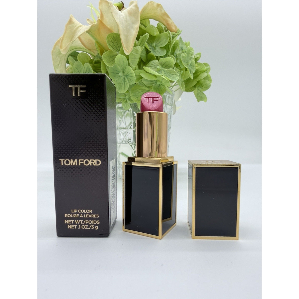 Tom Ford TF Lip Color Lipstick 39 Flash Of Pink 0.1oz Shimmer Full Size