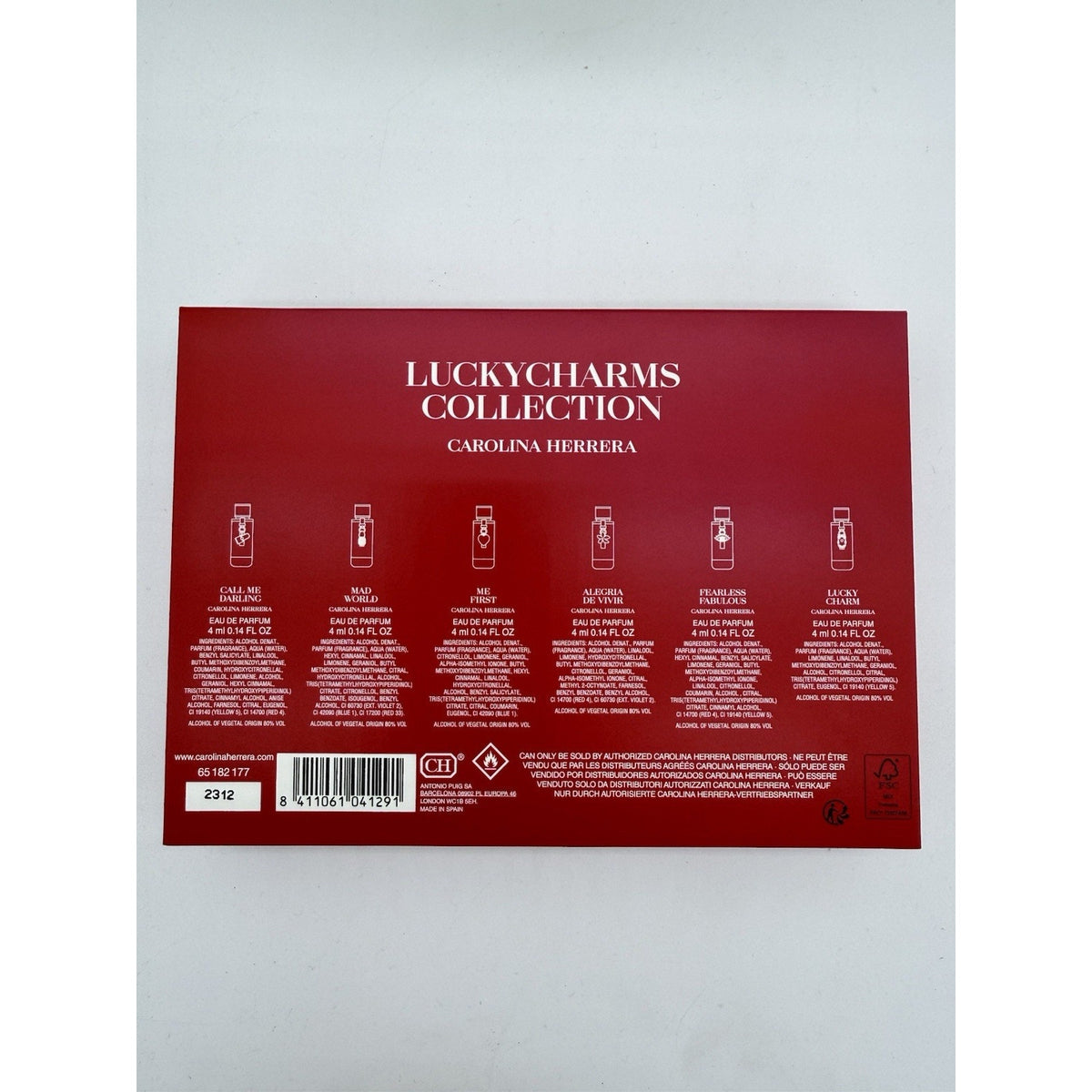 Carolina Herrera Perfume Luckycharms Fragrance Discovery Travel Size Set 6-Pc.