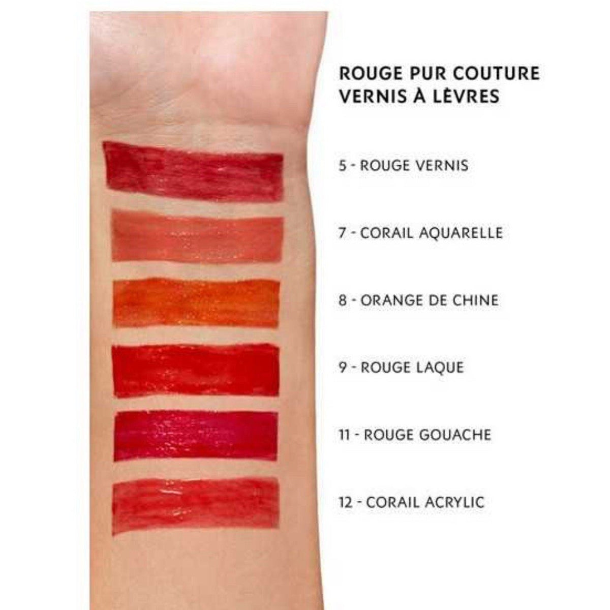 Yves Saint Laurent Rouge pur Couture Glossy Stain 7 Coral Aquarelle 6 ml / 0.2oz