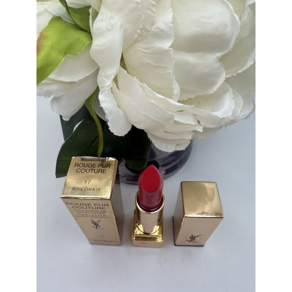 YSL Yves Saint Laurent Rouge Pur Couture Lipstick 17 ROSE DAHLIA 0.13 Oz / 3.8g