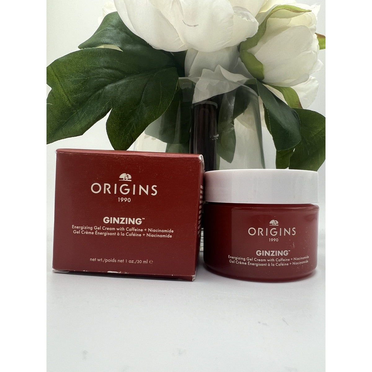 ORIGINS GINZING Energizing Gel Cream With Caffeine + Niacinamide 30ml / 1oz NEW