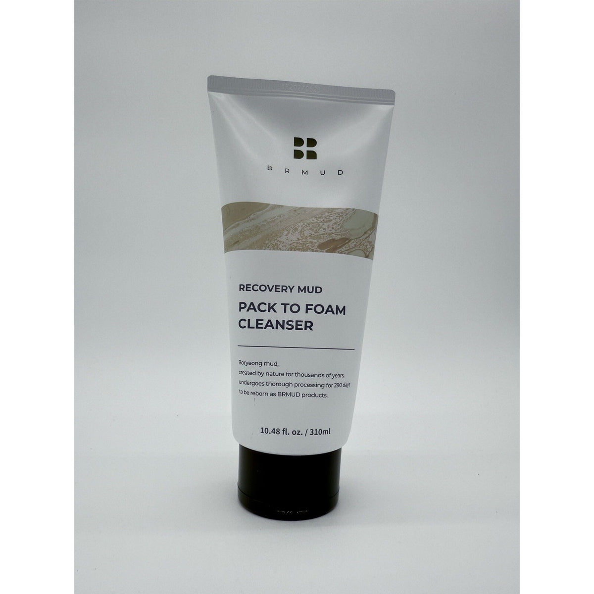 BRMUD Recovery Mud Pack To Foam Cleanser 10.48oz / 310ml Jumbo Sz Exp 06/27