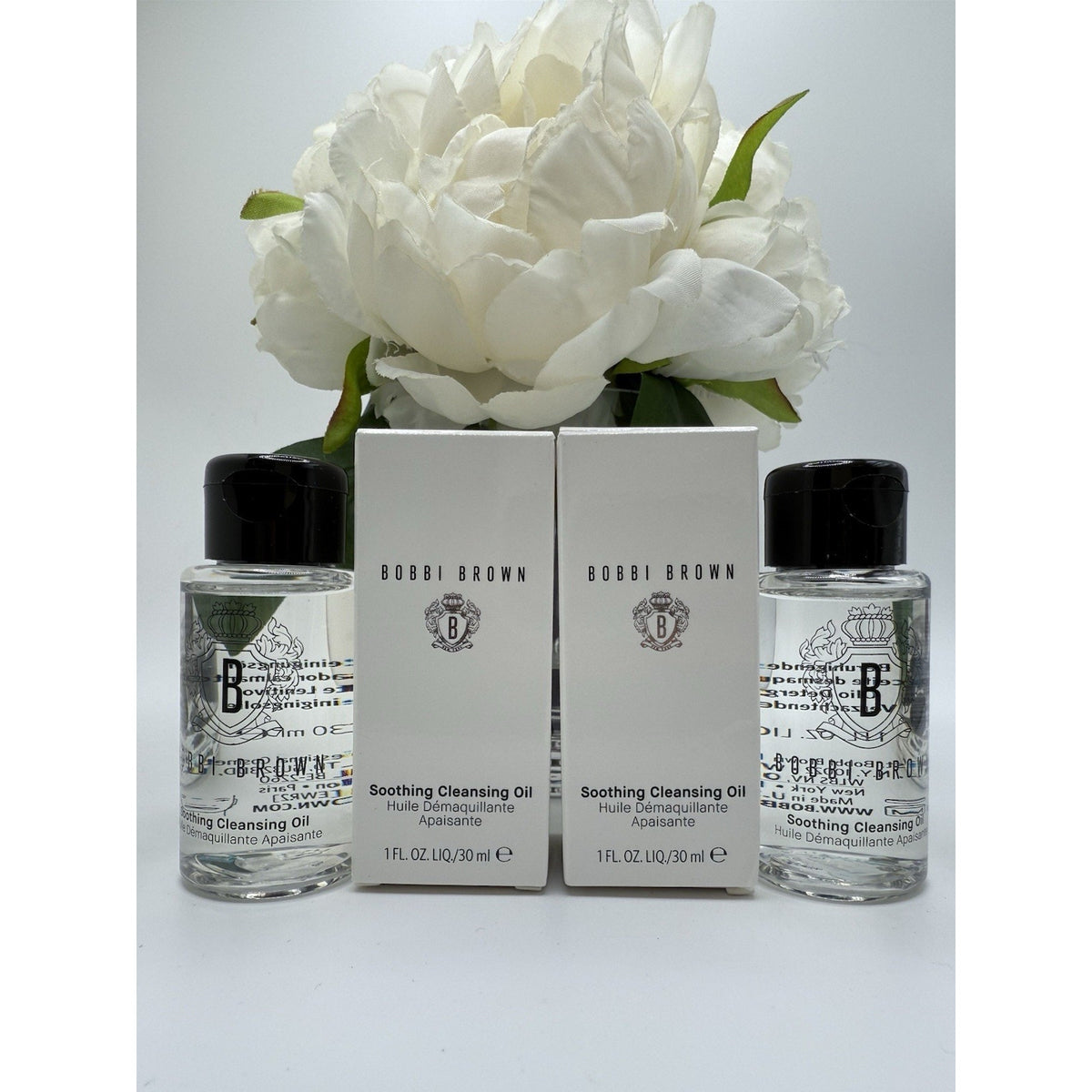 2 Bobbi Brown Soothing Cleansing Oil 1 Oz / 30 mL Each Travel Size