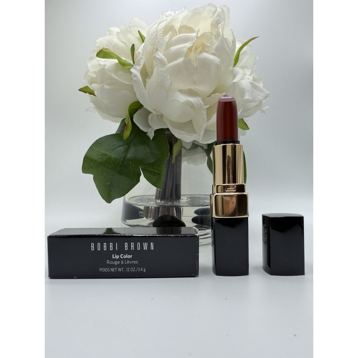 Bobbi Brown Lip Color 9 BURNT RED 0.12oz/3.4g Full Size NIB