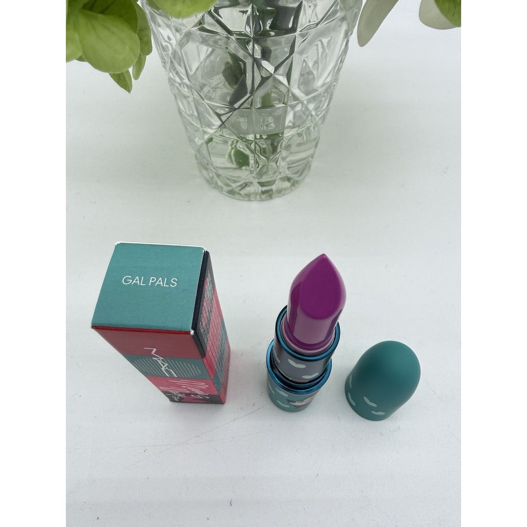 MAC Lusterglass Lipstick Disney Minnie & DAISY GAL PALS Full Size 0.10 OZ