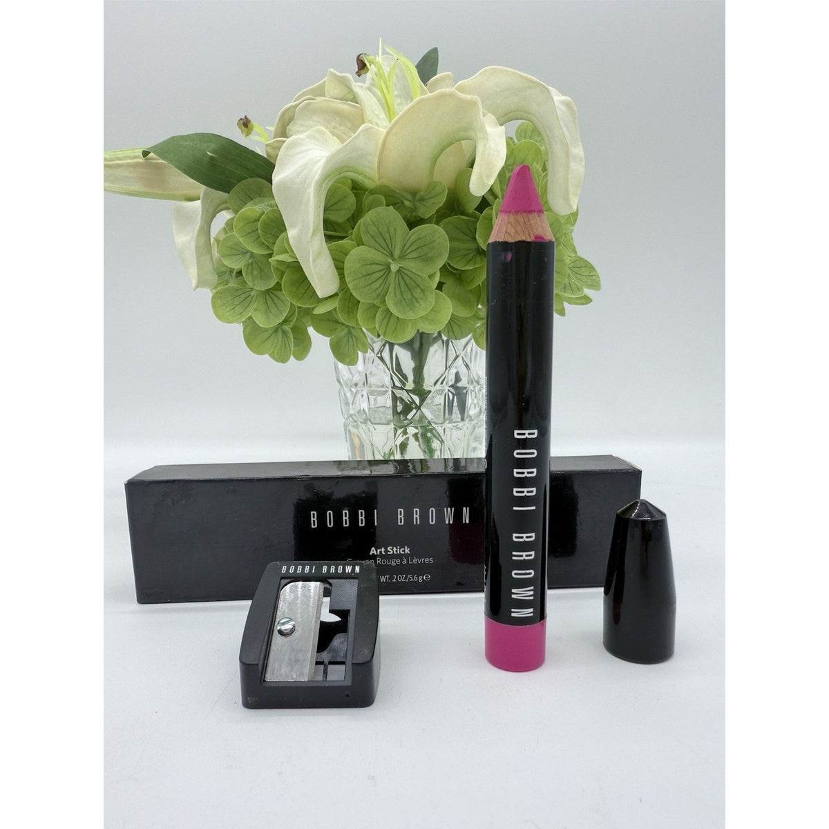 Bobbi Brown Art Stick Crayon Hot Pink with Sharpener .2oz / 5.6g