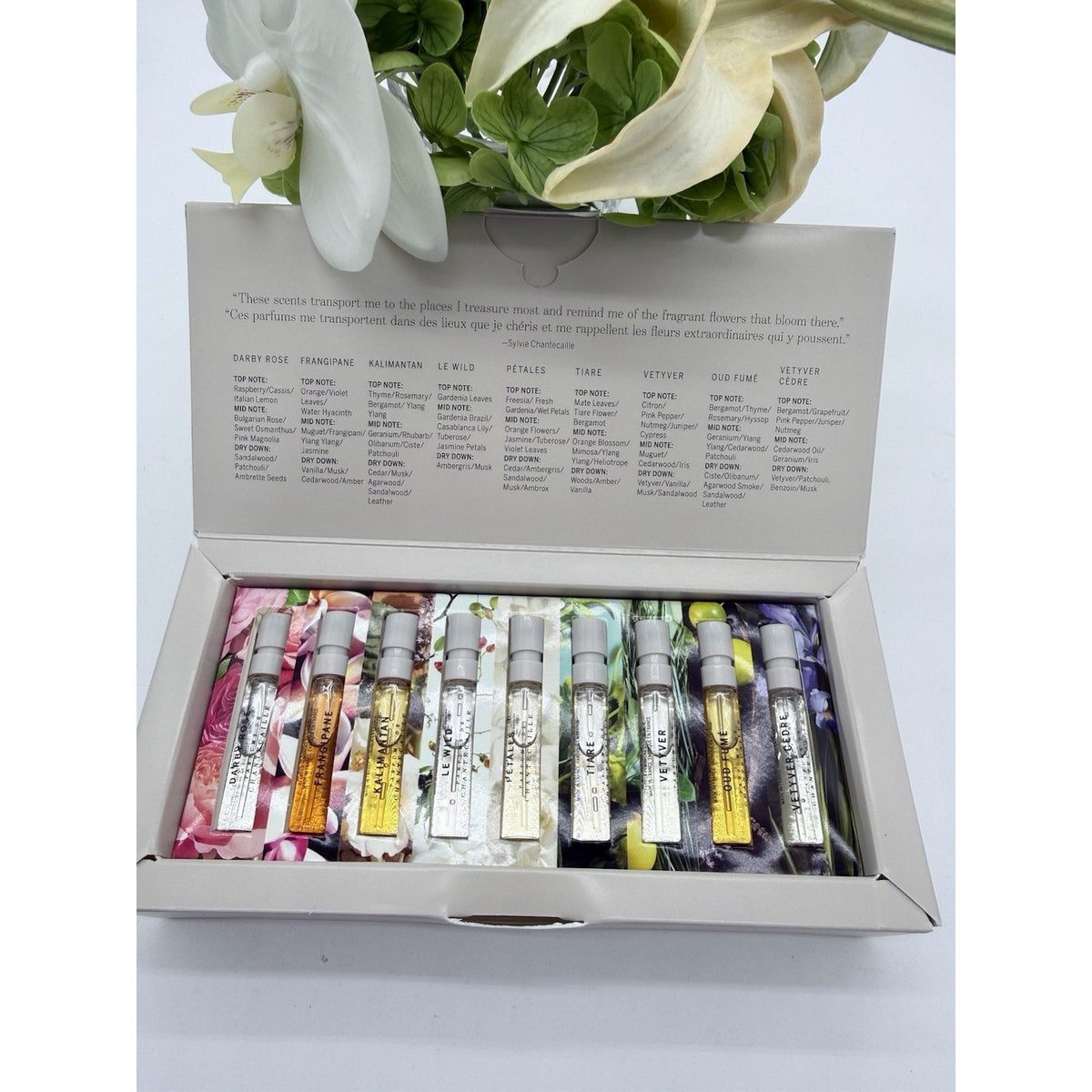 Chantecaille Fragrance Discovery Gift Set 9 * perfume samples 2ml Each