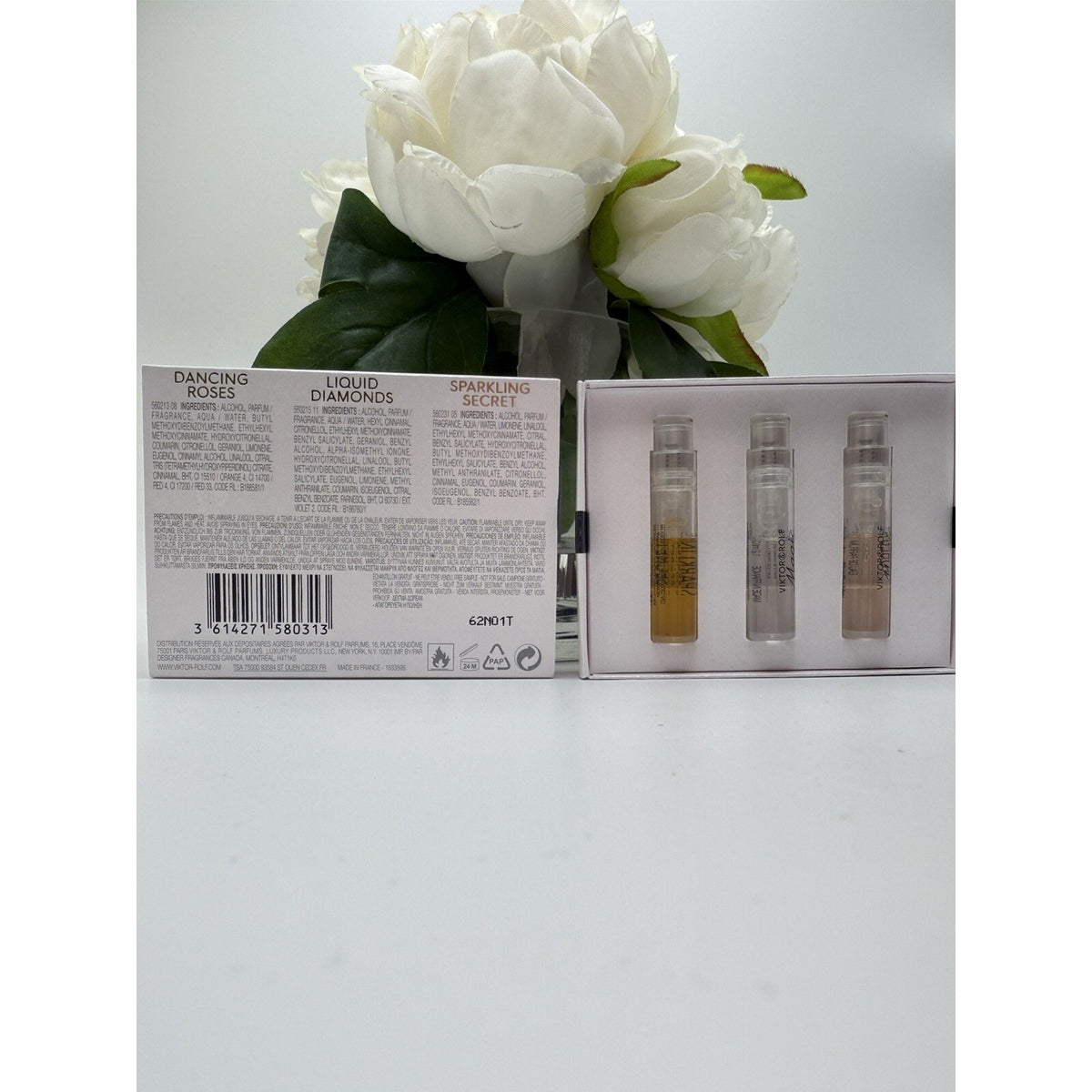 Viktor & Rolf 3 Olfactory Magic Tricks Eau De Parfum Set 3 x 1.2ml New In Box