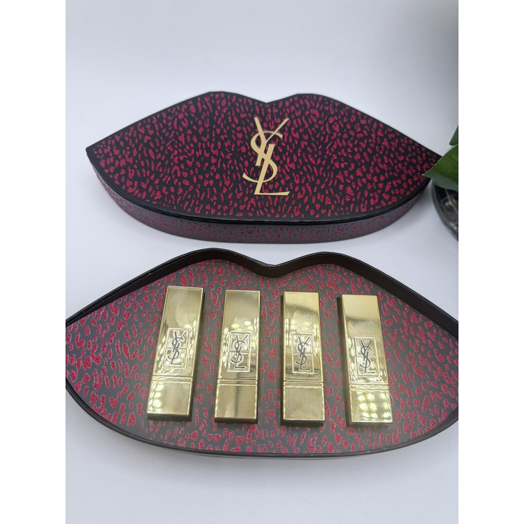 Yves Saint Laurent YSL Mini Rouge Pur Couture Lipstick 4pc Ltd Holiday Gift Set