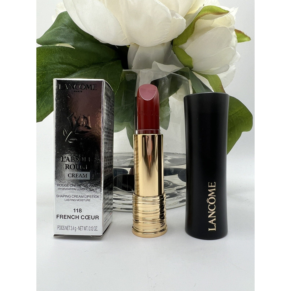 Lancome L'Absolu Rouge Cream Shaping Lipstick - 118 French Coeur Full Size