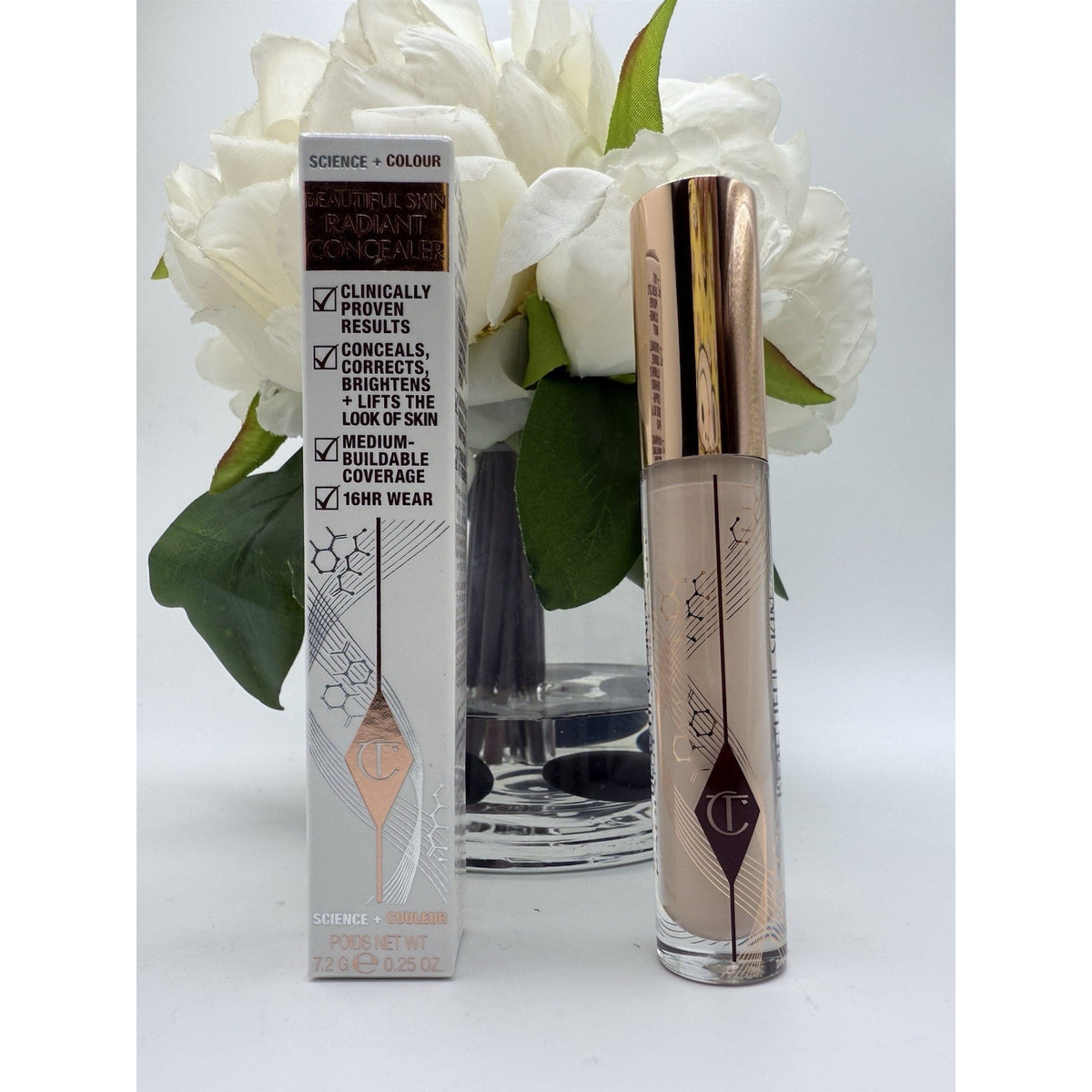 Charlotte Tilbury Beautiful Skin Radiant Concealer 2.5 Fair 0.25oz / 7.2g