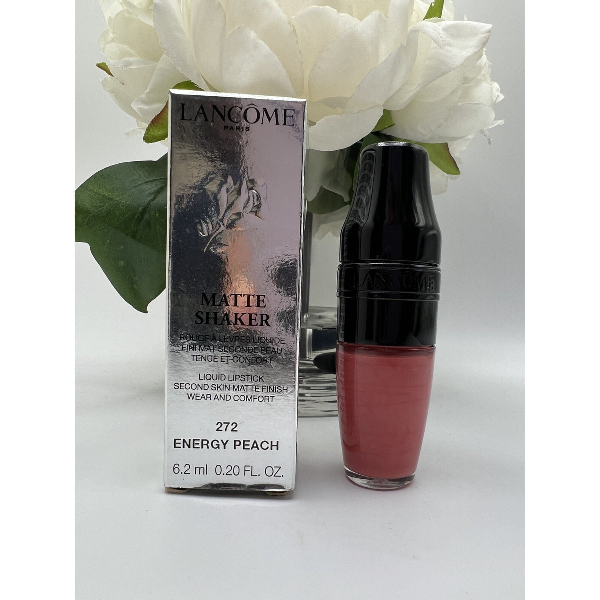 Lancome Matte Shaker Liquid Lipstick Matte Finish 272 ENERGY PEACH 6.2ml