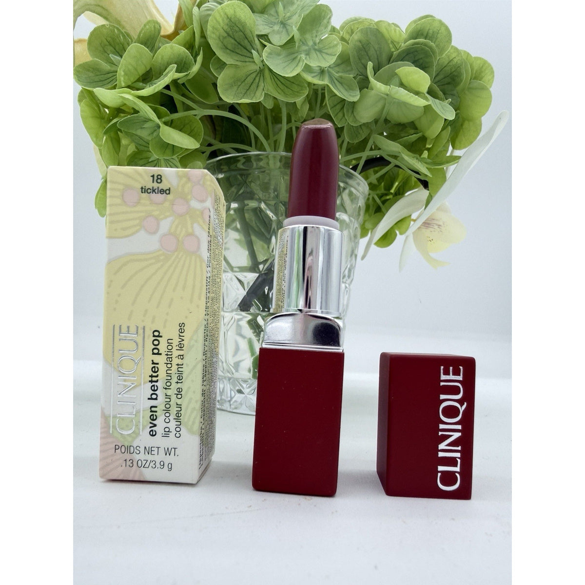 Clinique Even Better Pop Lip Colour Foundation 18 TICKLED - 0.13 Oz. / 3.9 g