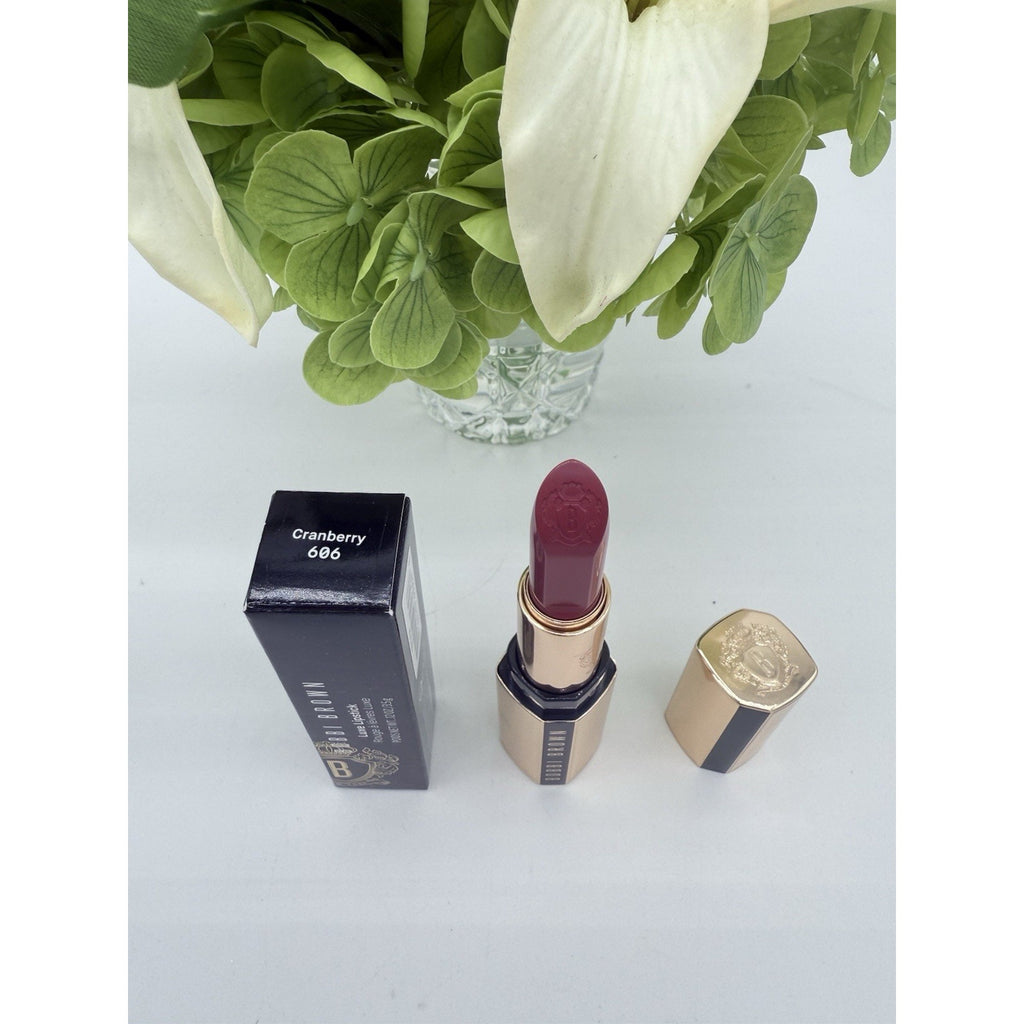 Bobbi Brown Luxe Lipstick 606 CRANBERRY - Full Size 0.12 Oz. / 3.5 g New