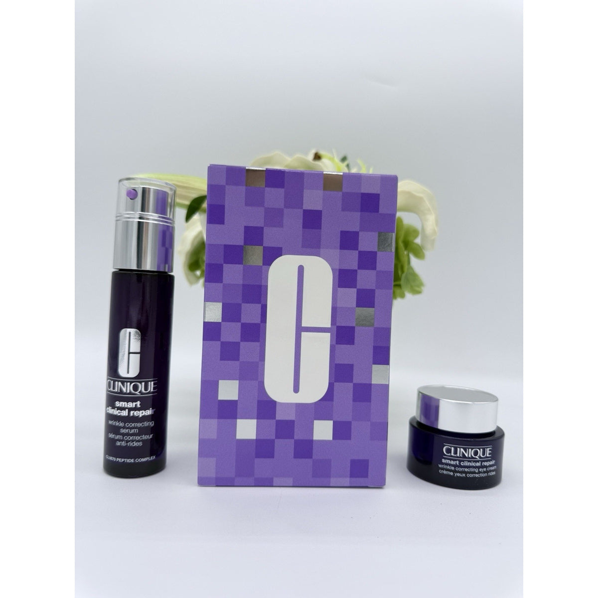 Clinique Smart Clinical Repair Wrinkle Correcting Eye Cream 0.5 oz & Serum 1oz