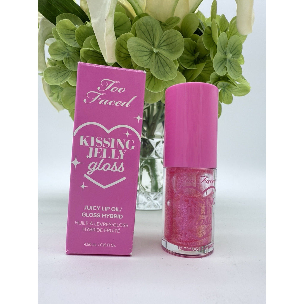 TOO FACED Kissing Jelly Gloss Juicy Lip Oil Bubblegum 0.15oz / 4.5ml NEW