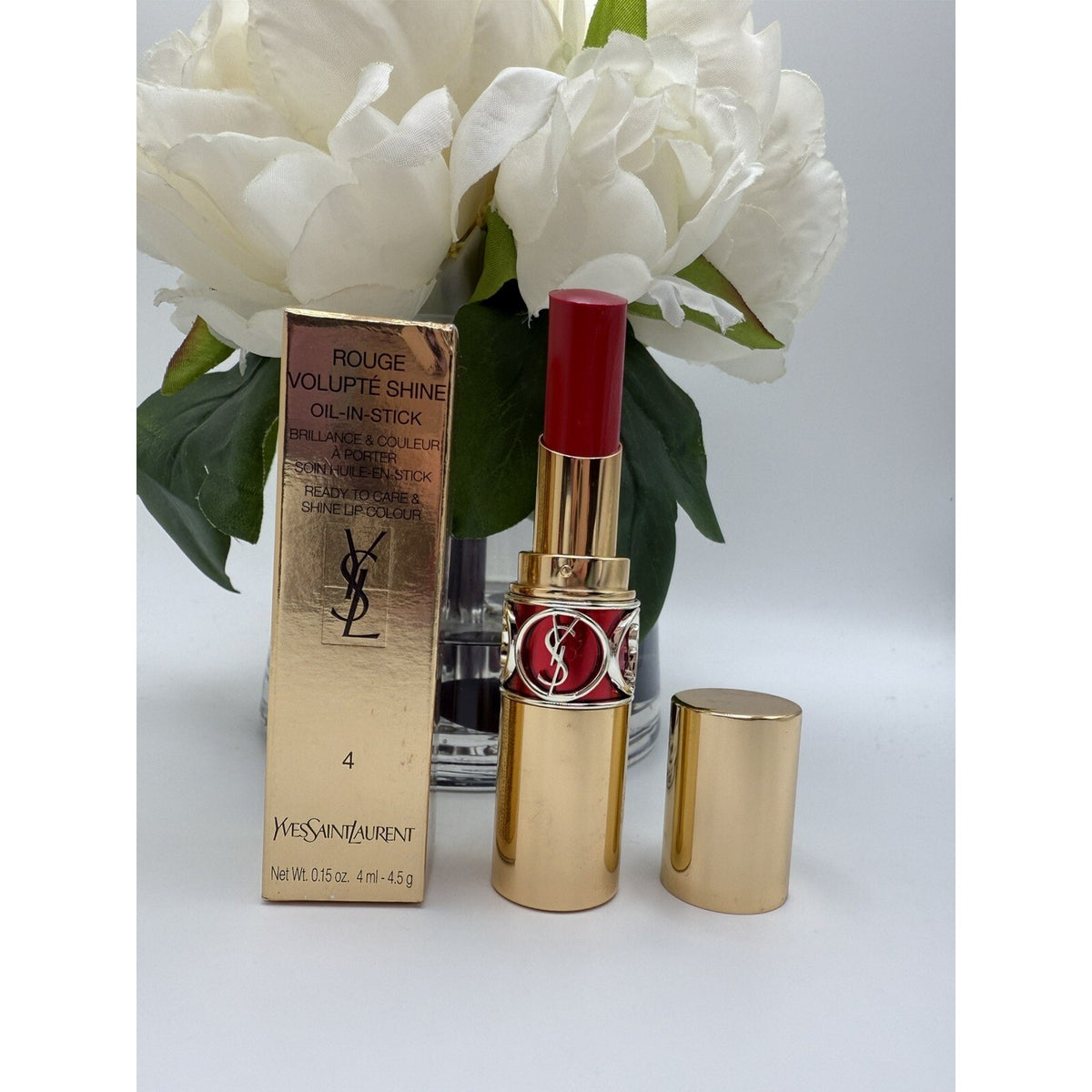 YSL Yves Sait Laurent Rouge Volupte Shine Oil-In-Stick 4 Rouge Ballet 4.5g