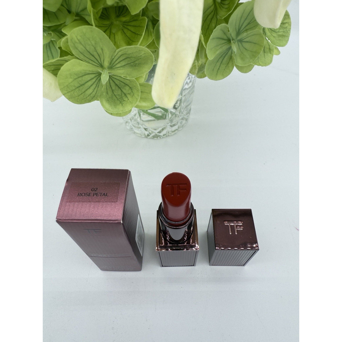 Tom Ford Lip Color Matte Lipstick 02 Rose Petal Full Size 0.1oz/3g