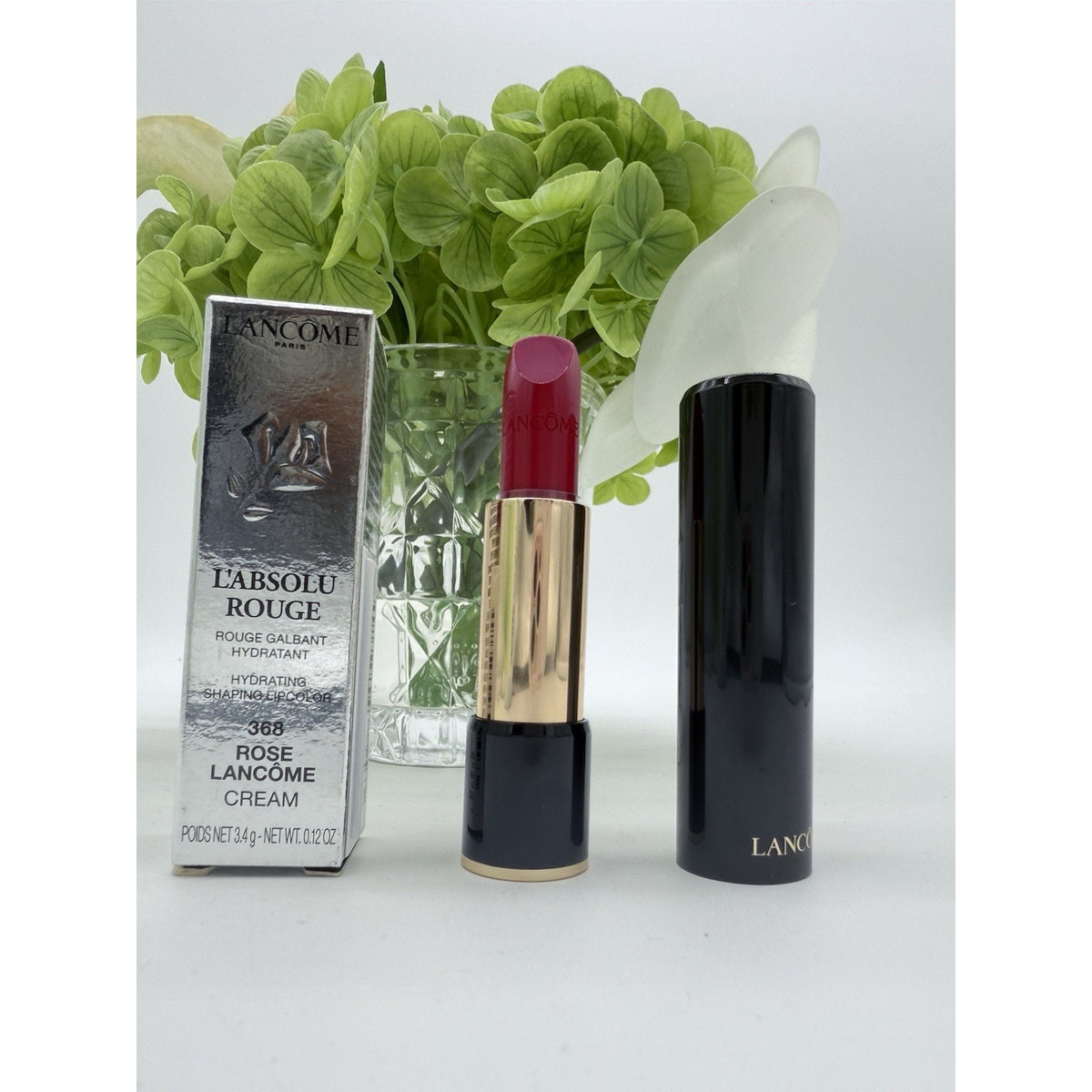 Lancome L'Absolu Rouge Hydrating Shaping Lipcolor 368 ROSE Cream 3.4g / .12oz